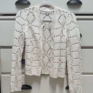 Evereve + Z Supply collab crochet knit cardigan sweater